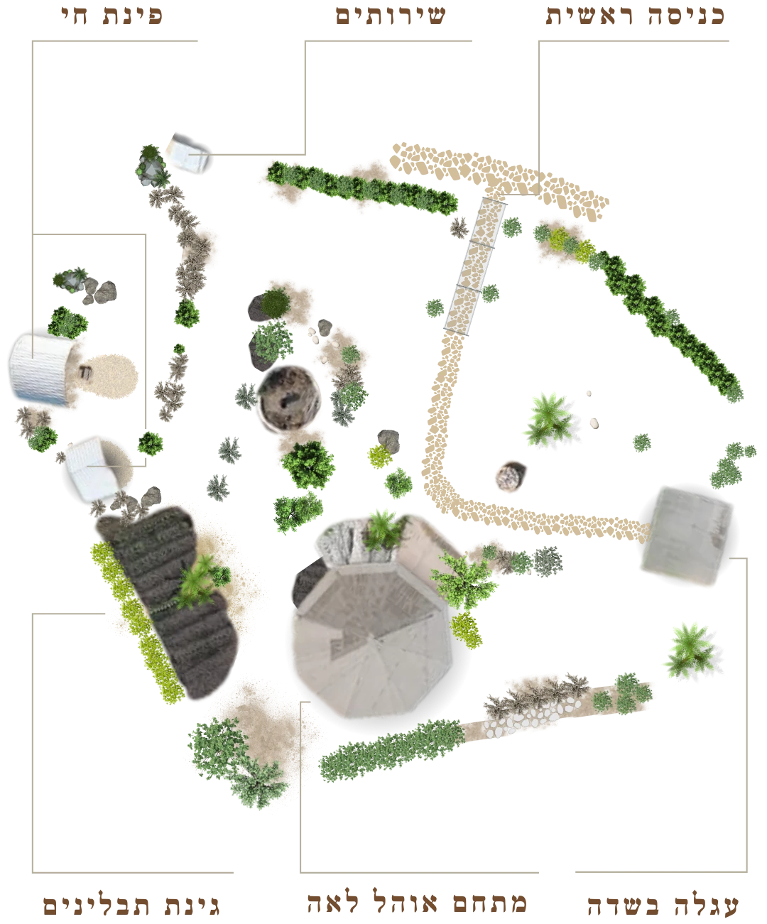 איור מפת אוהל לאה